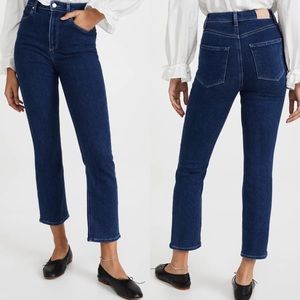 Paige Cindy High Rise Straight Ankle Jeans